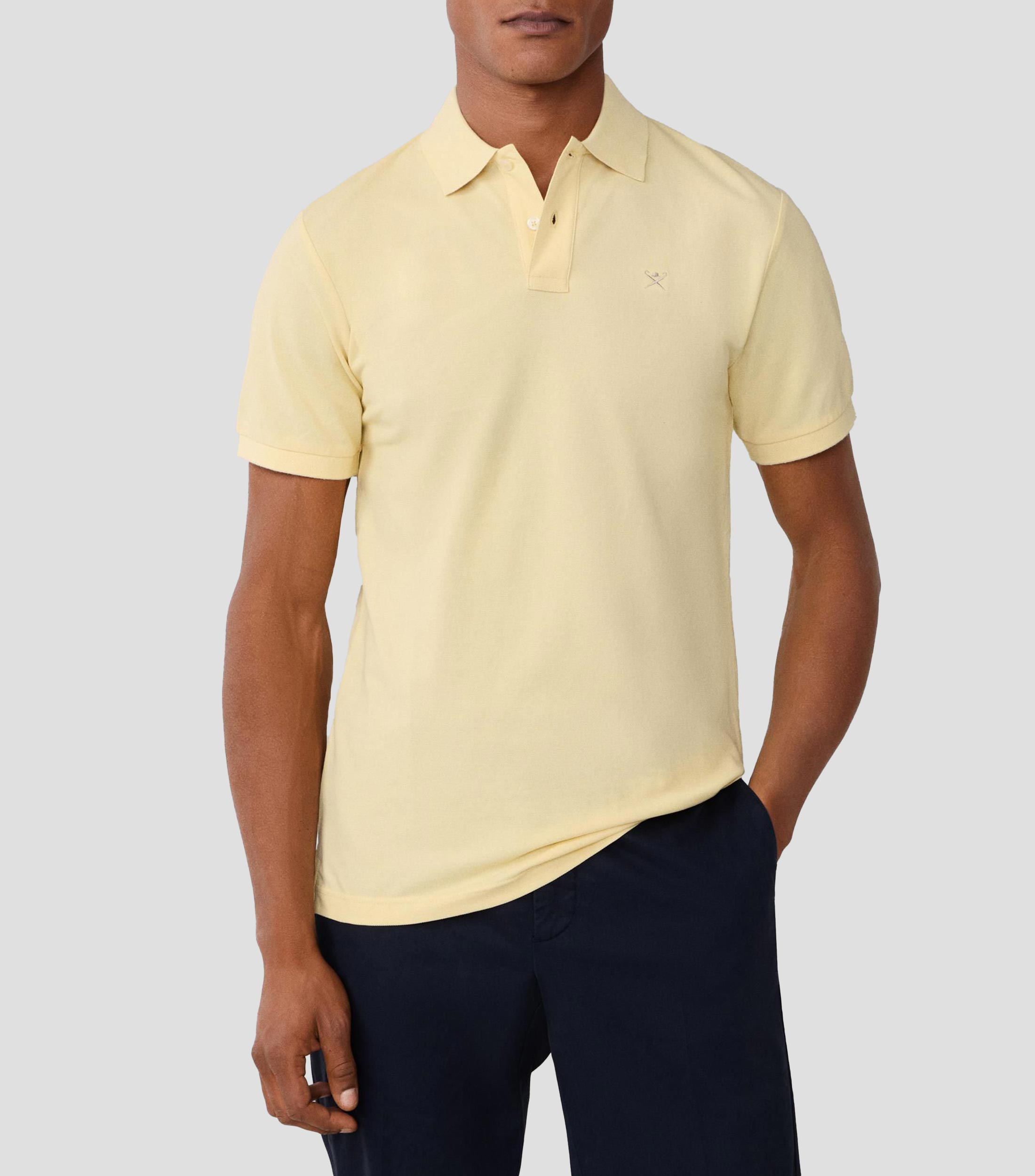 Playera tipo polo manga corta lisa Hombre